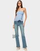 EDIKTED Narnie Striped Strapless Wrap Top image number 5