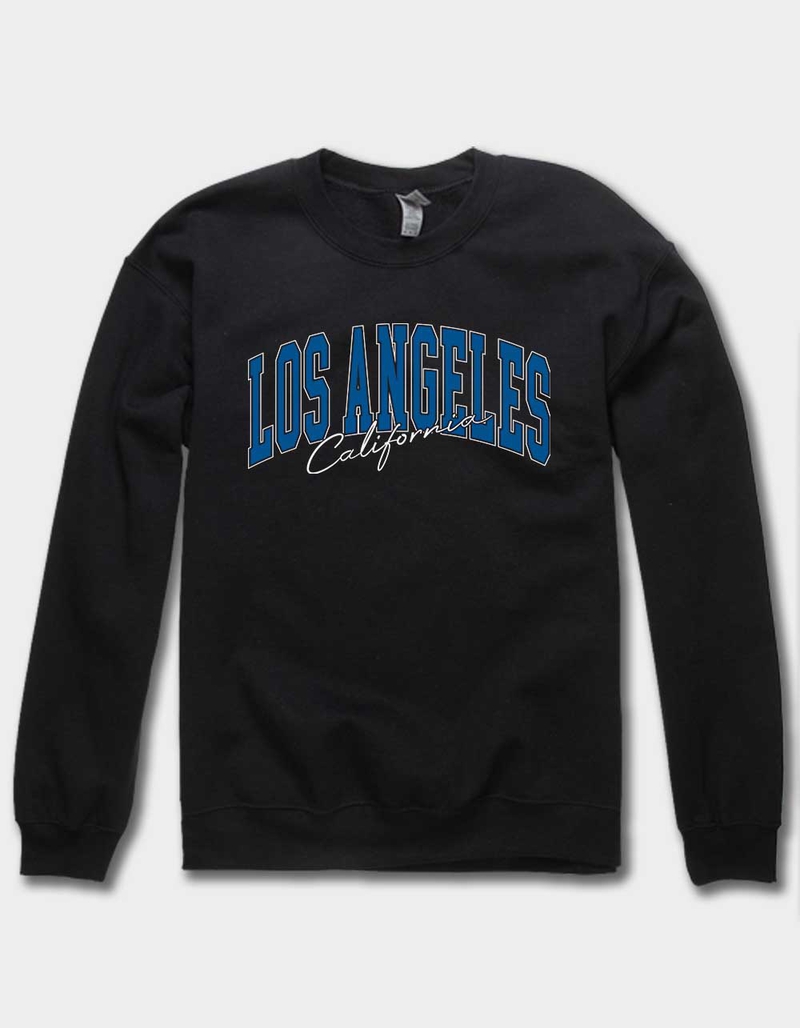 LOS ANGELES California Script Unisex Crewneck Sweatshirt image number 0