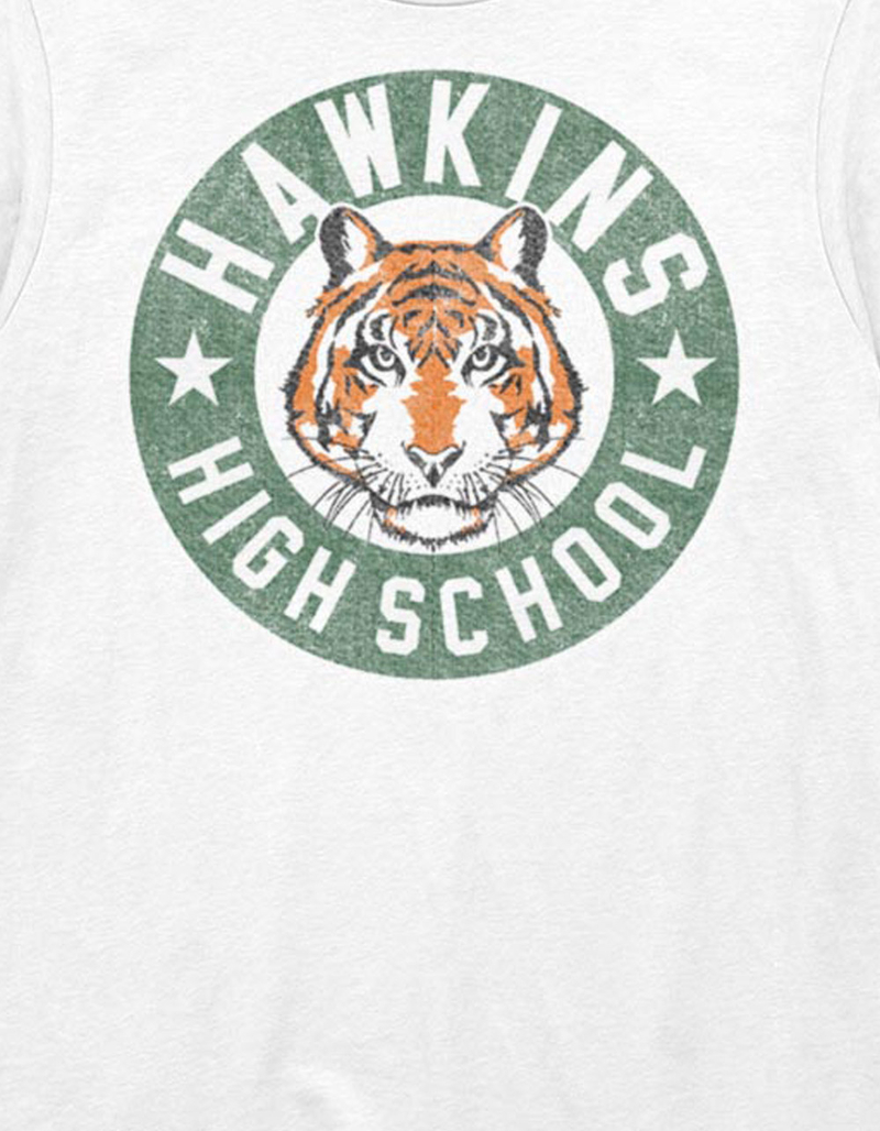 STRANGER THINGS Hawkins High Tiger Emblem Unisex Tee image number 1