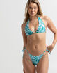 FULL TILT 70's Wave Tie Side Bikini Bottoms image number 3
