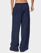 EDIKTED Mercer Pinstripe Wide Leg Sweatpants image number 3