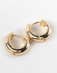 FULL TILT 14K Dipped Mini Hoop Catch Earrings image number 1