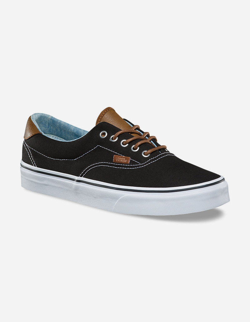 VANS C&L Era 59 Black & Acid Denim Shoes image number 1