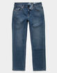 VOLCOM Solver Mens Blue Rinse Modern Straight Jeans image number 1