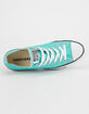 CONVERSE Chuck Taylor All Star Teal Low Top Womens Shoes image number 3