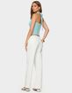 EDIKTED Lovina Textured Striped Halter Top image number 4