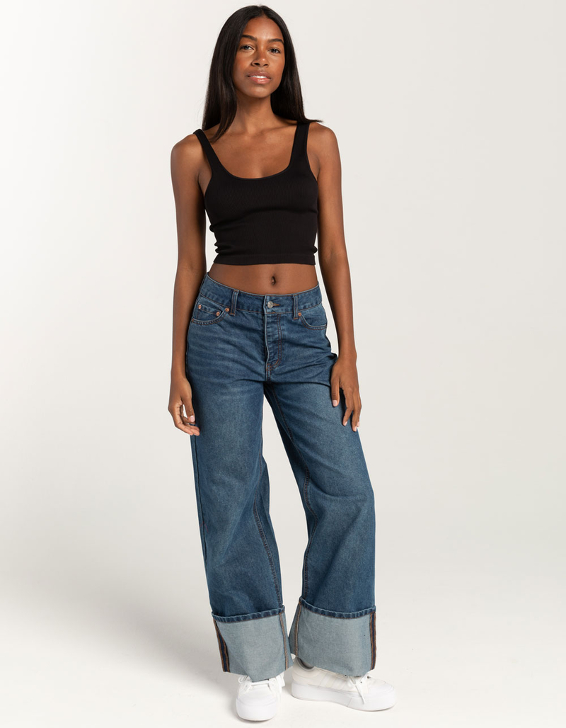 FULL TILT Seamless Low Back Womens Tank Top image number 1