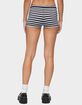 EDIKTED Irena Striped Knit Shorts image number 2