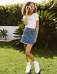 RSQ Girls Belted Denim Mini Skirt image number 1