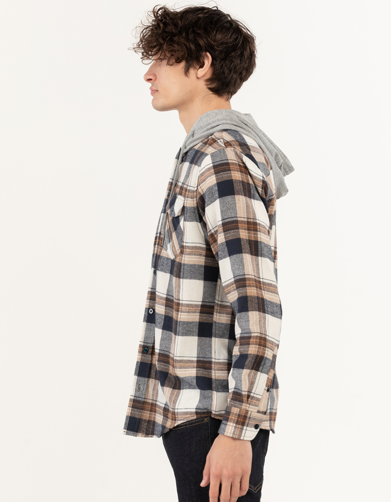 RSQ Mens Plaid Hooded Flannel image number 3
