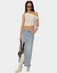 EDIKTED Tamra Sheer Knit Asymmetric Top image number 2