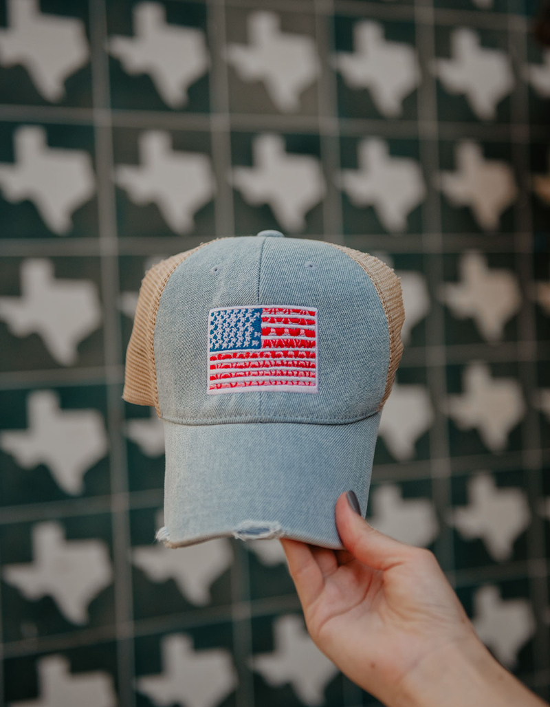 KATYDID American Flag Trucker Hat image number 3