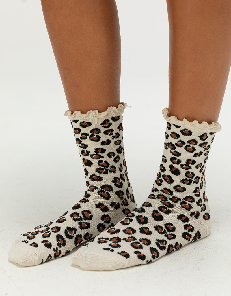 FULL TILT 2 Pack Womens Ruffle Socks image number 2
