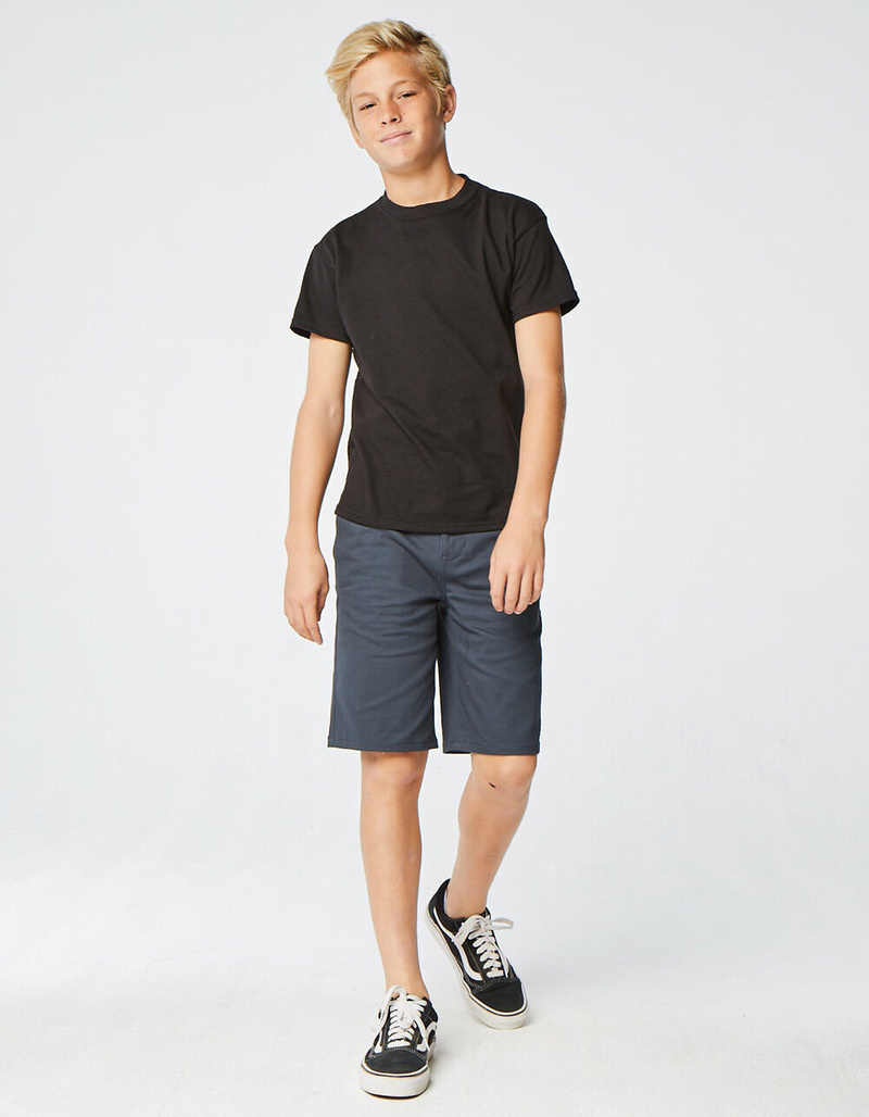 RSQ Boys Washed Navy Chino Shorts image number 4