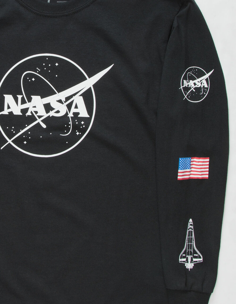 NEON RIOT NASA Symbol Black Boys T-Shirt image number 2