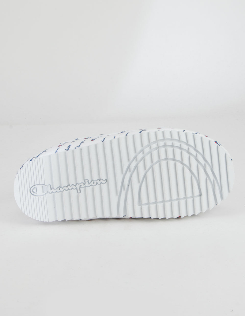 CHAMPION University Script White Womens Slippers image number 5