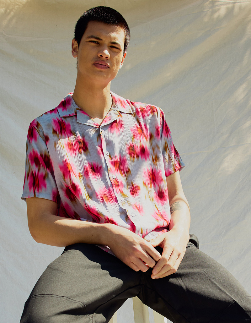 RSQ Mens Textured Floral Shirt image number 7