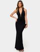 EDIKTED Laretta Cowl Neck Backless Maxi Dress image number 4