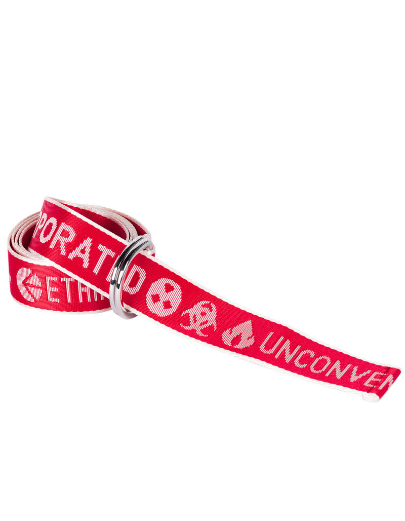 ETHIKA D Buckle Red Web Belt image number 0