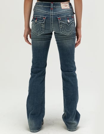 TRUE RELIGION Becca Mid Rise Super T Womens Bootcut Jeans Alternative Image