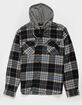 RSQ Mens Plaid Hooded Flannel image number 2