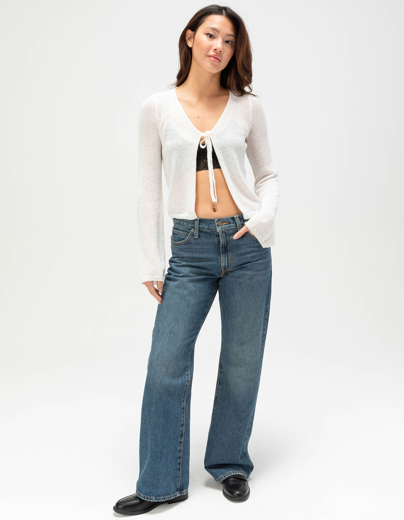 FULL TILT Tie Front Womens Cardigan image number 1