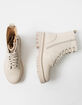SODA Lug Sole Womens Combat Boots image number 5