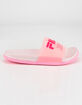 FILA Drifter Lux Womens Clear Pink Slide Sandals image number 3