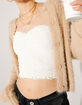 RSQ Womens Cable Fuzzy Cardigan image number 7