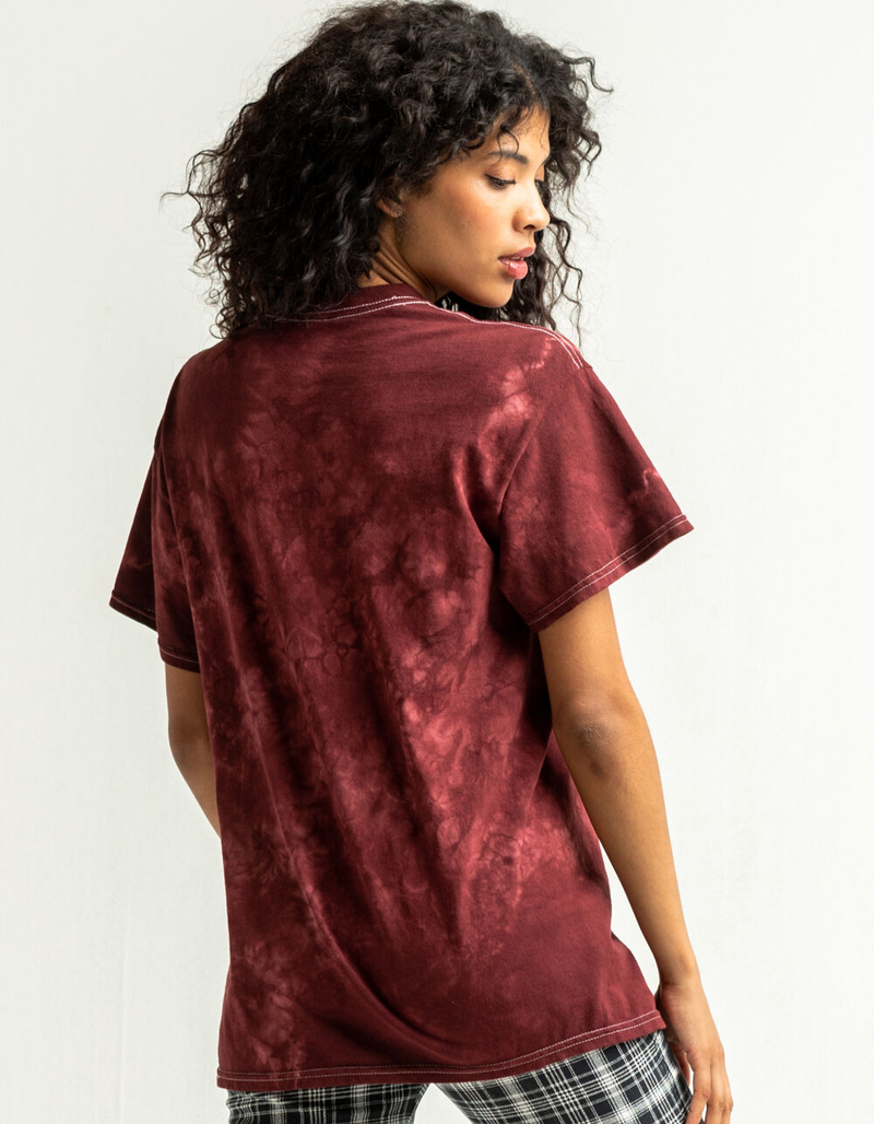 FULL TILT Tiger Tie Dye Womens Boyfriend Tee image number 2