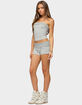 EDIKTED Presley Stripe & Polka Dot Foldover Shorts image number 4