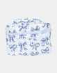 KATYDID Light Blue Toile Coquette Bows Make Up Bag image number 2