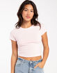 TILLYS Womens Baby Tee image number 1