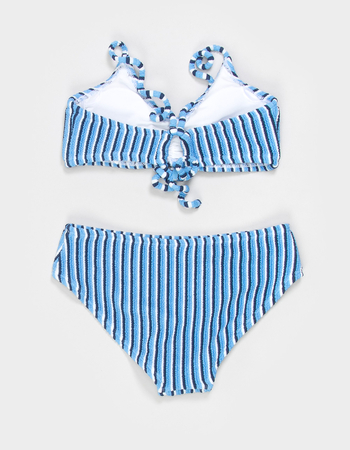 FULL TILT Stripe Girls Bralette Bikini Set Alternative Image