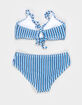FULL TILT Stripe Girls Bralette Bikini Set image number 2