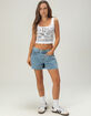 TRUE RELIGION Womens Printed Ribbed Tank Top image number 2