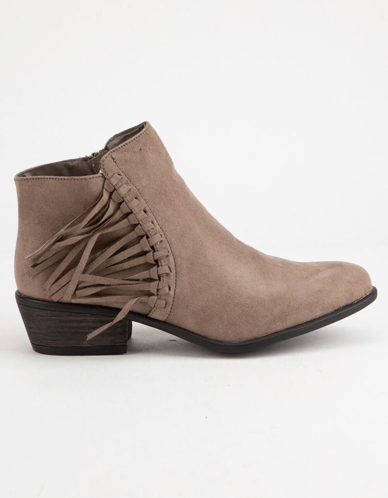 BAMBOO Sadie Taupe Womens Booties image number 2