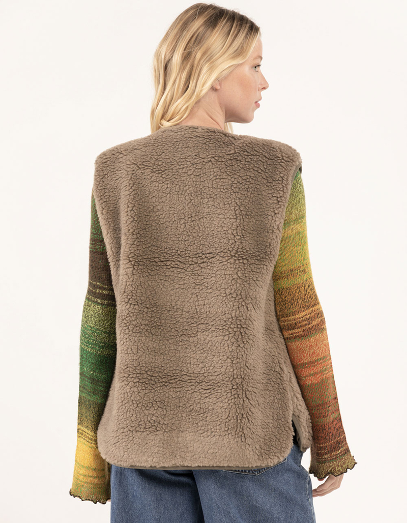 BDG Urban Outfitters Borg Womens Sherpa Vest image number 2