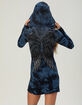 AFFLICTION Blade Killer Womens Long Sleeve Hooded Shirt image number 3