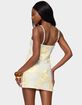 EDIKTED Caya Embroidered Floral Mesh Mini Dress image number 3