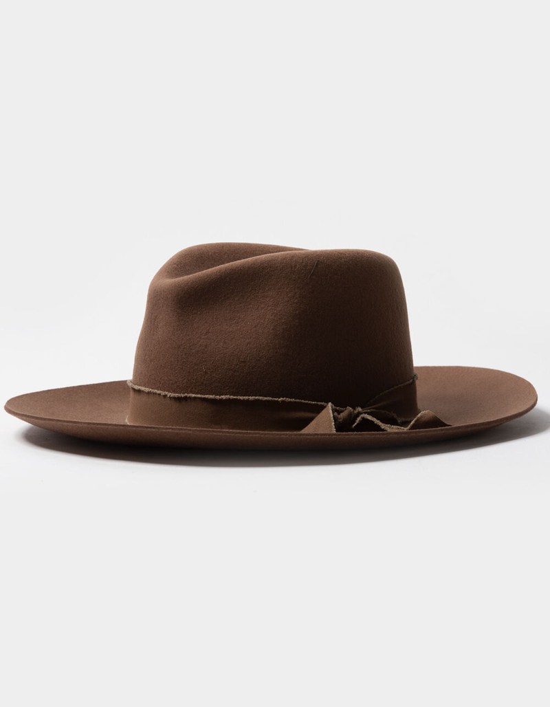 OLIVE & PIQUE Kaia Felt Womens Brown Panama Hat image number 0