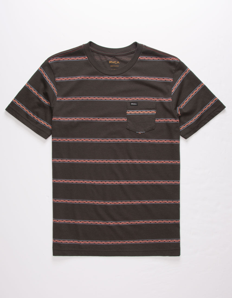 RVCA Retro VA Stripe Boys Pocket Tee image number 0