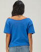 PAUL FRANK Womens Off The Shoulder Oversized Tee image number 4