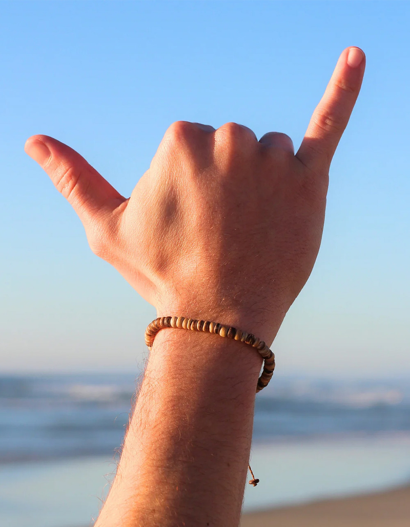 MAUKA Wood Beaded Bracelet image number 2