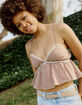 RSQ Womens Plaid Babydoll Top image number 1