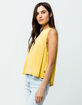 RVCA Happy Place Mustard Womens Muscle Tank Top image number 2