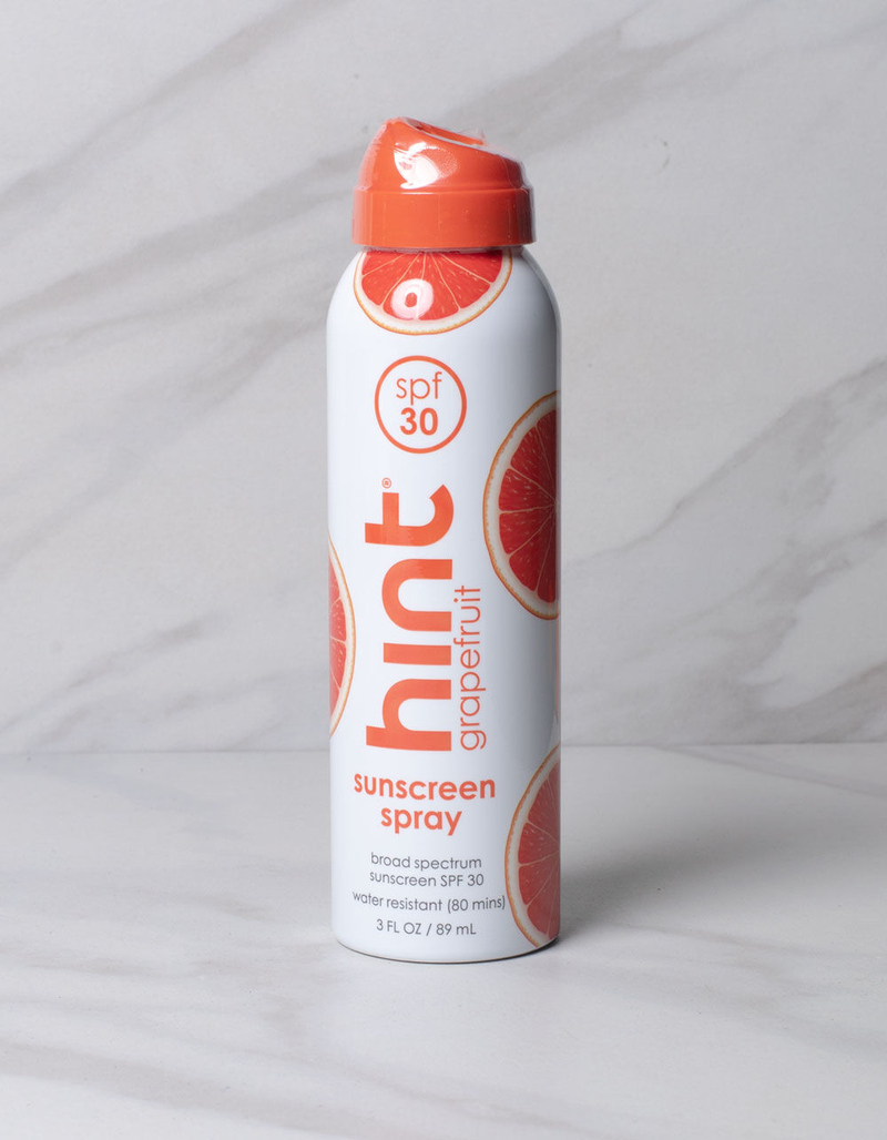 HINT 30 SPF Grapefruit Sunscreen Spray (3oz) image number 0
