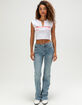 TRUE RELIGION Becca Mid Rise Big T Womens Bootcut Jeans image number 1