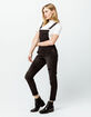 RSQ Ripped Black Womens Denim Overalls image number 1