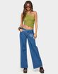 EDIKTED Flower Patch Low Rise Jeans image number 5